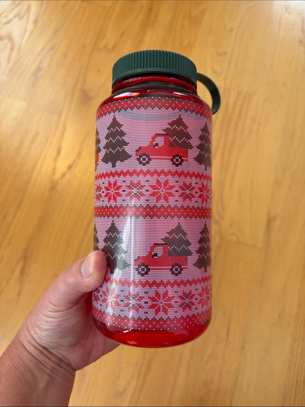 Nalgene ugly sweater 32 ounce wide mouth water bottle